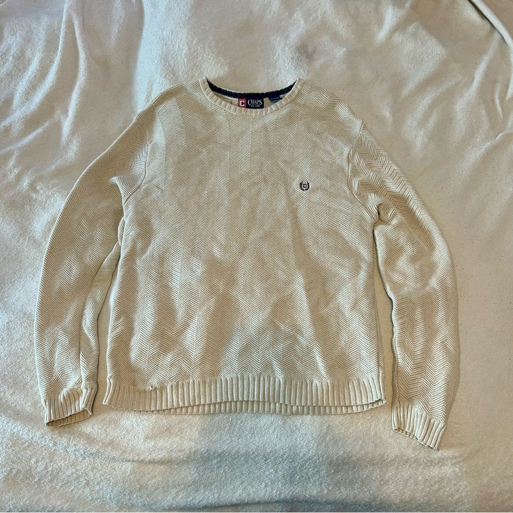 Cream Sweater by Chaps